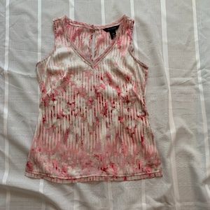 WHBM Pink/White Suit Shell